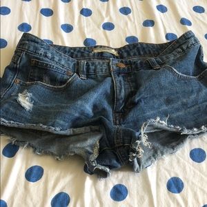 Free people denim shorts
